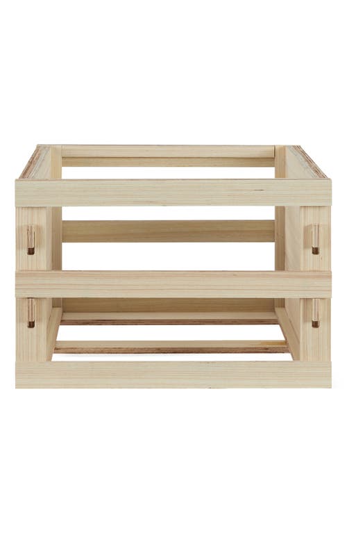 Crosley Radio Square Record Storage Crate In Natural