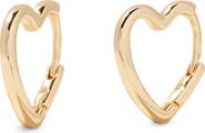 Brook and York Minnie Heart Hoop Earrings