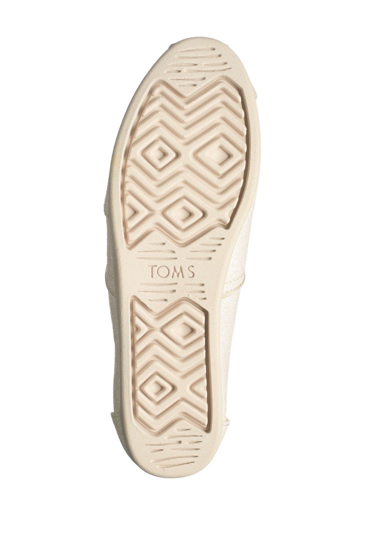 TOMS Alpargata Glitter Slip-On Flat, Alternate, color, 