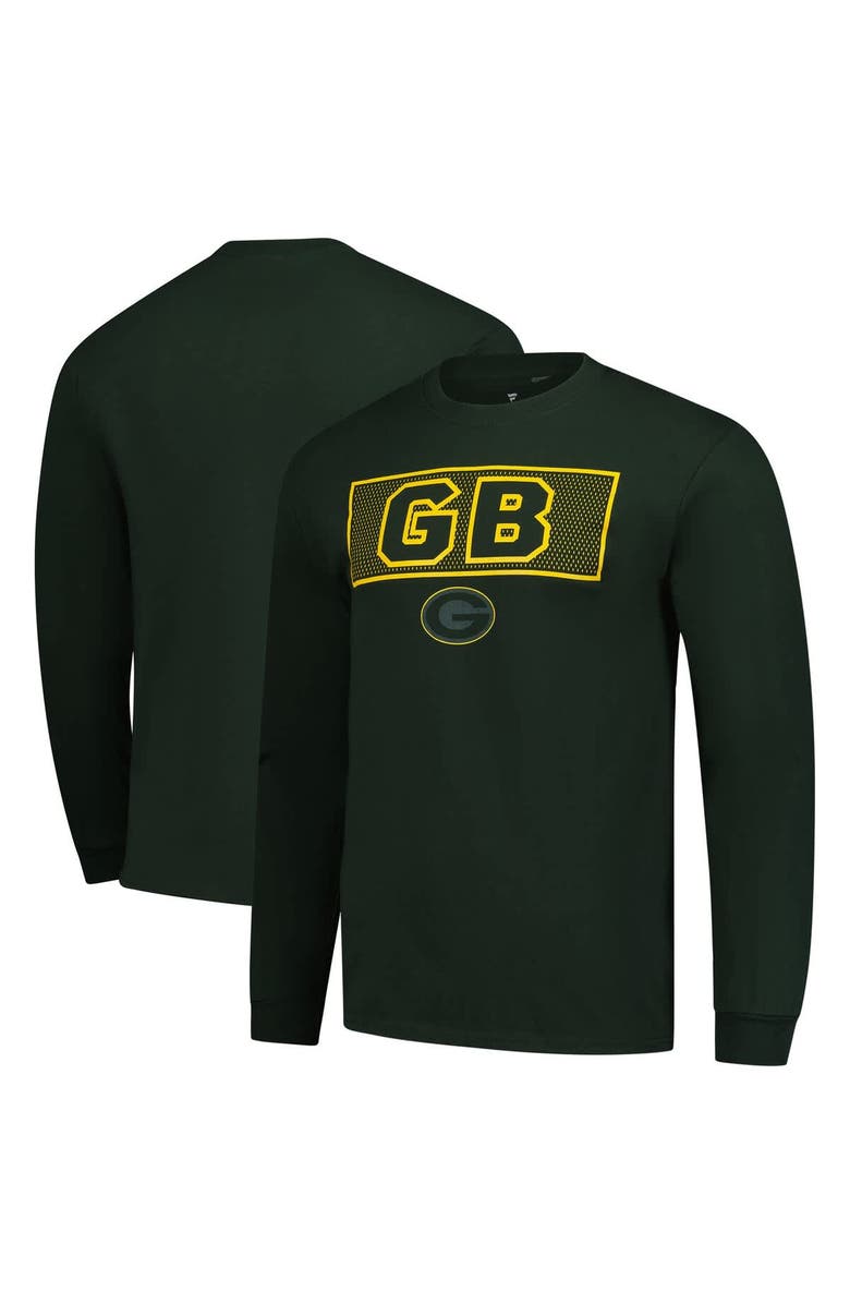 FANATICS Men's Fanatics Green Green Bay Packers Squad Long Sleeve T-Shirt, Main, color, 