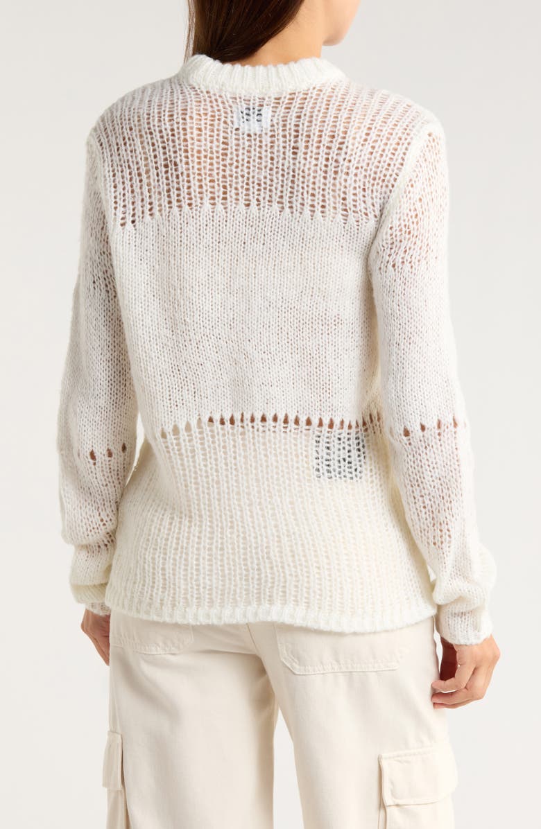 Obey Trivia Open Knit Sweater, Alternate, color, 