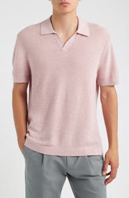 Theory Brenan Linen Blend Polo
