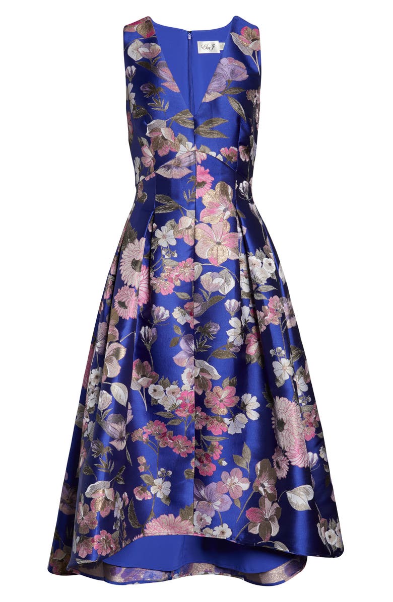 Eliza J Floral Fit & Flare Dress, Alternate, color,