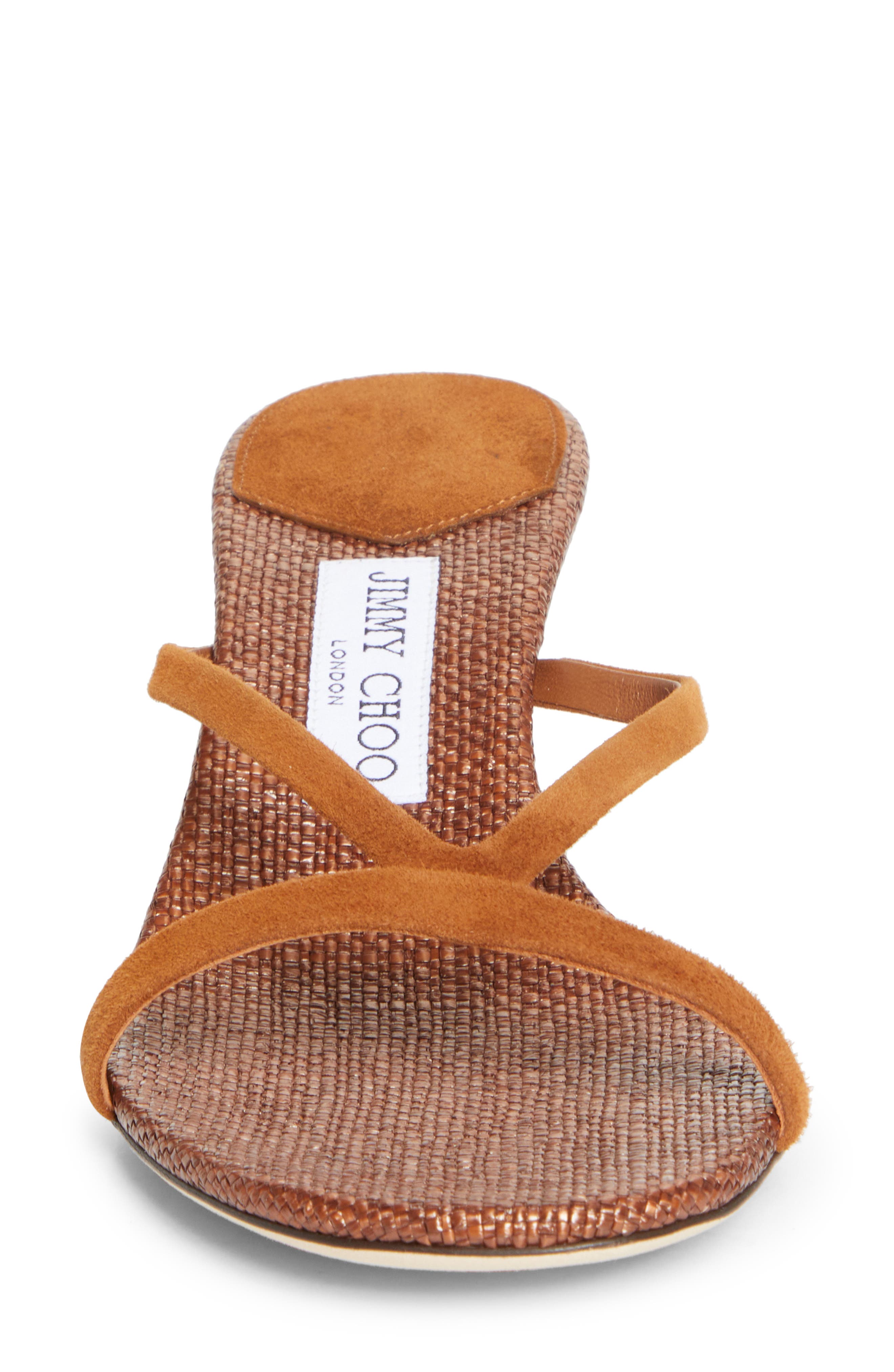 Jimmy Choo Ciela Slide Sandal, Alternate, color, Tan Mix