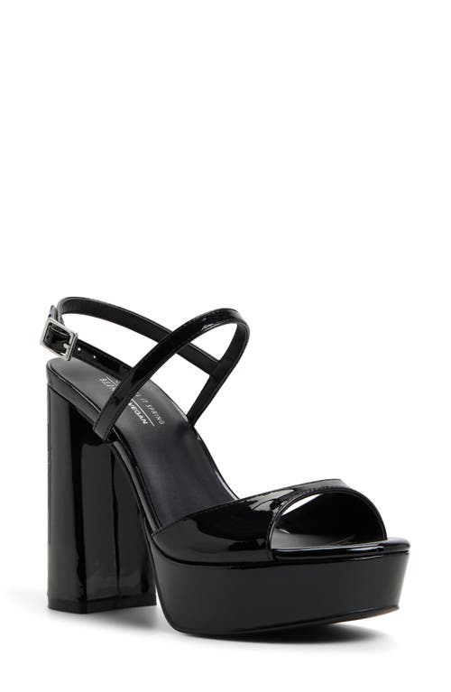 Call It Spring Fiercee Slingback Platform Sandal In Black