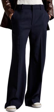 Polo Ralph Lauren Beaton High Waist Flare Leg Stretch Wool Pants