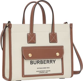 Burberry Brown selling Canvas, Leather Tote