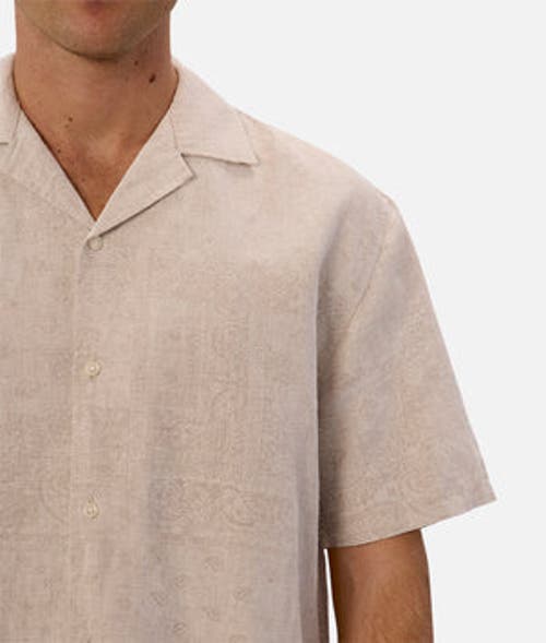 Industrie Australia The Winona Short Sleeve Shirt In Sand Wheat