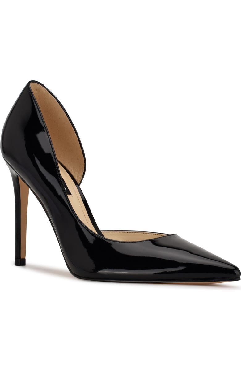 Nine West Folowe Half d'Orsay Pointed Toe Pump, Main, color, Black