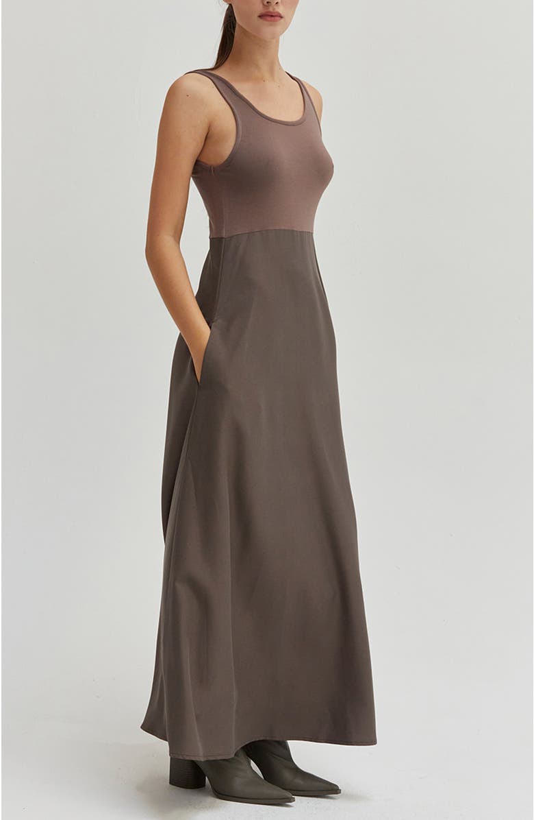 CRESCENT Sweater Top and Dress Set, Alternate, color, Brown