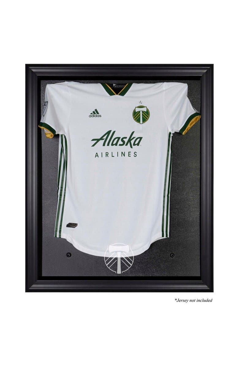 FANATICS AUTHENTIC Portland Timbers Black Framed Team Logo Jersey Display Case, Main, color, 