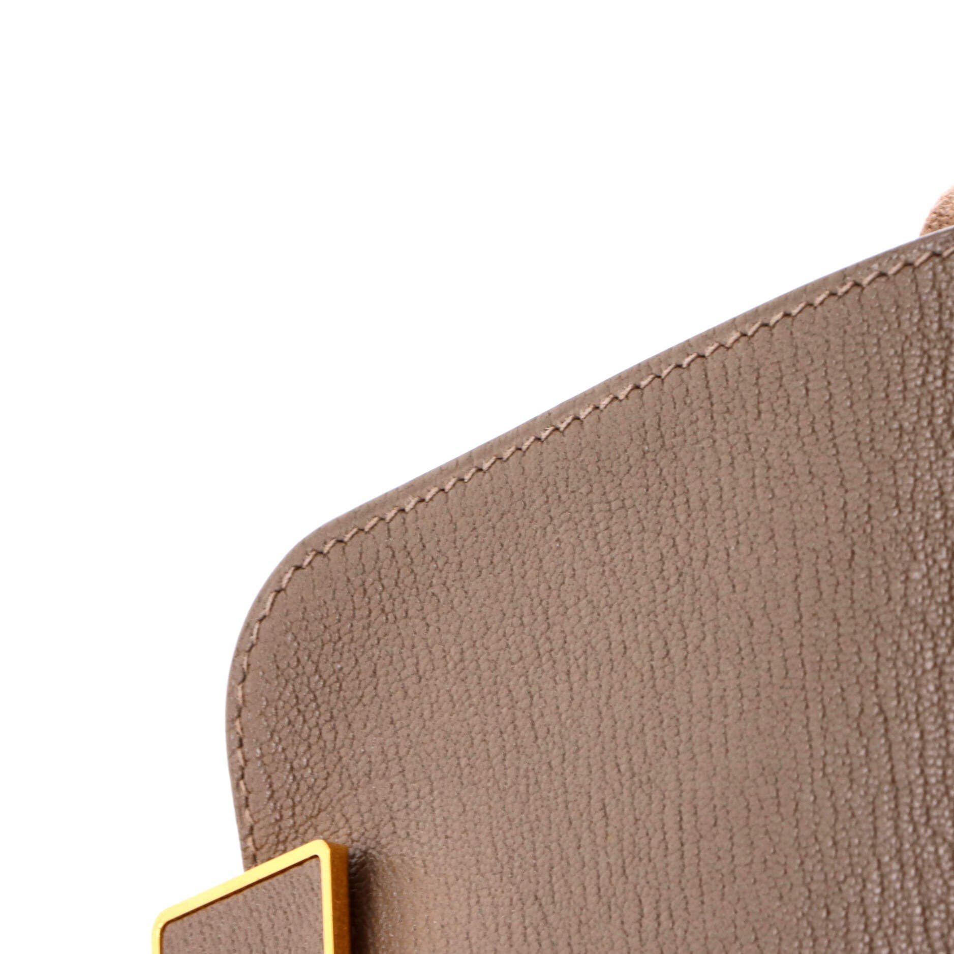 Pre-Owned Hermes Geta Bag Chevre Mysore, Alternate, color, Etoupe