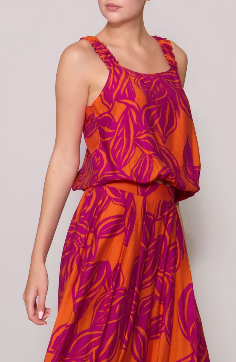 MELLODAY Bubble Tank, Alternate, color, Orange / Magenta