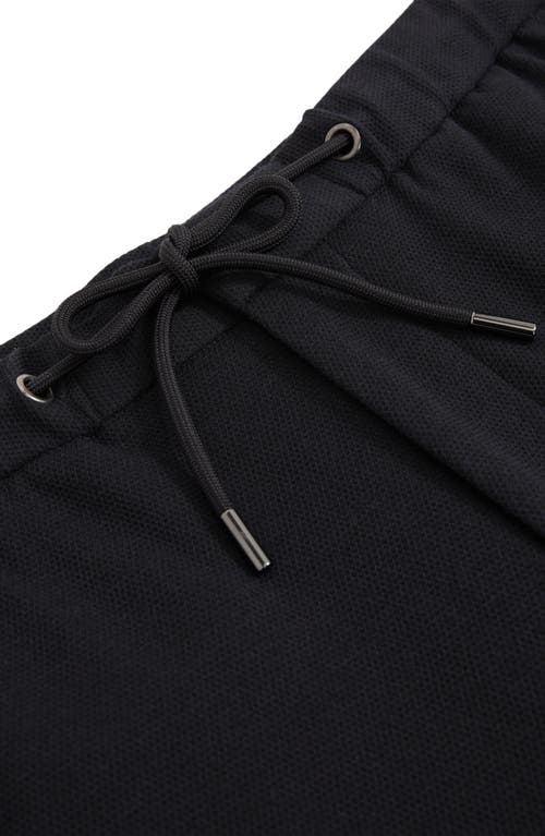 Reiss Barges Relaxed Fit Drawstring Pants In Black