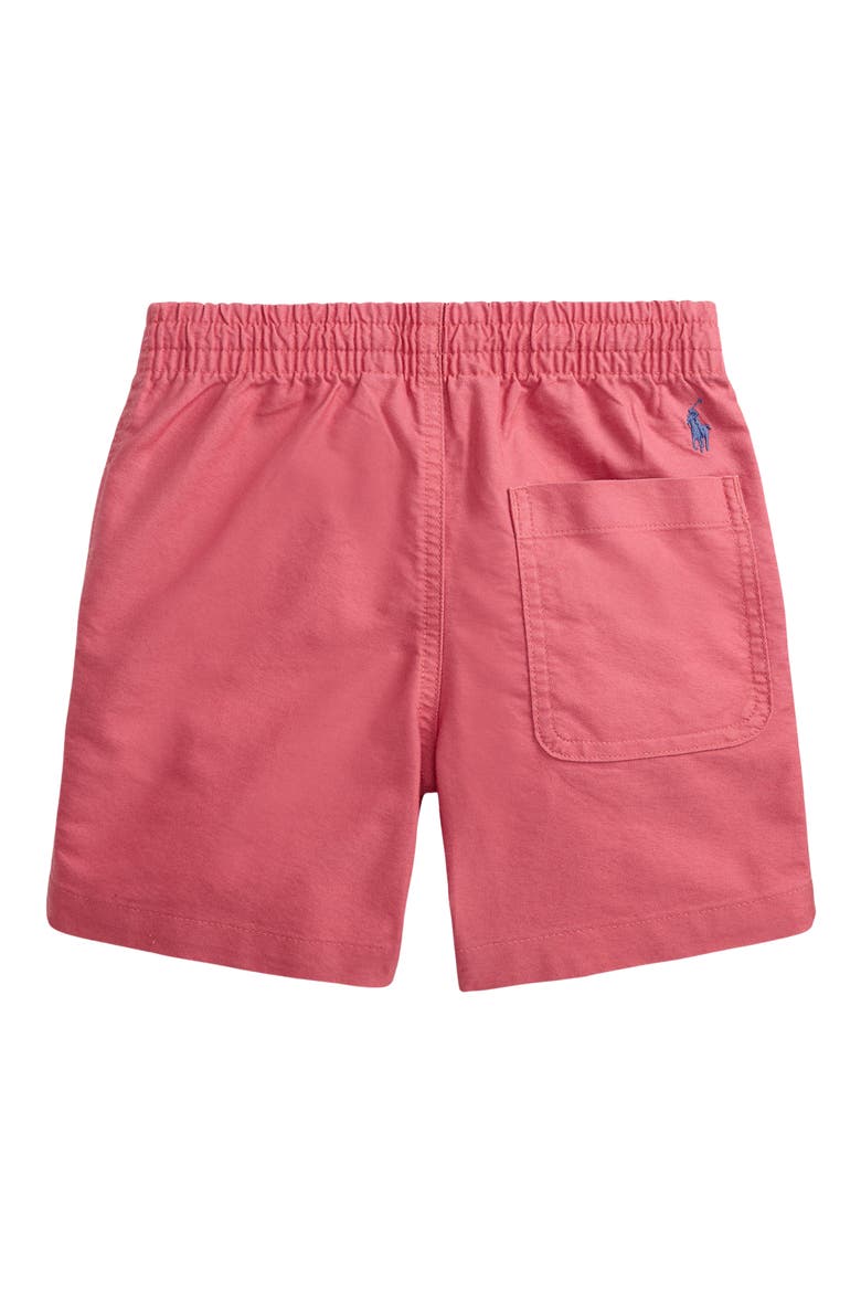 Kids' Classic Polo Bear Cotton Oxford Shorts, Alternate, color, ADIRONDACK BERRY