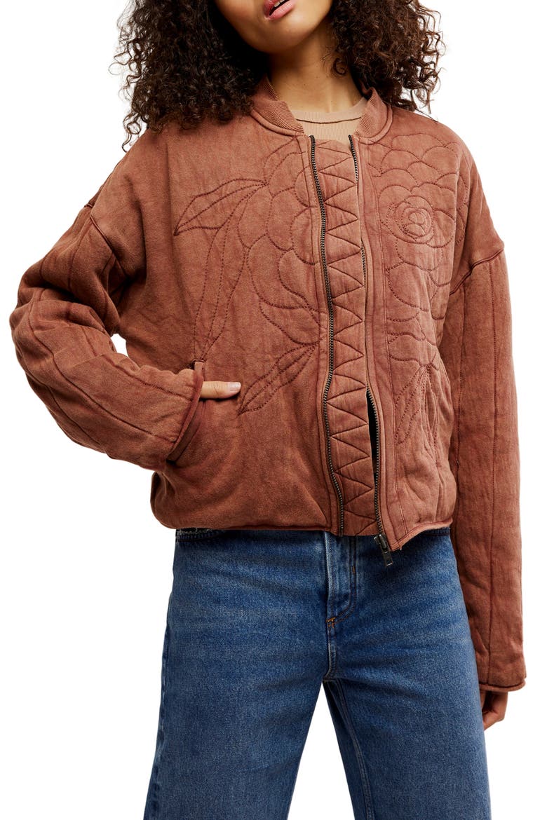 Rose Front Zip Jacket (Women) | Nordstrom