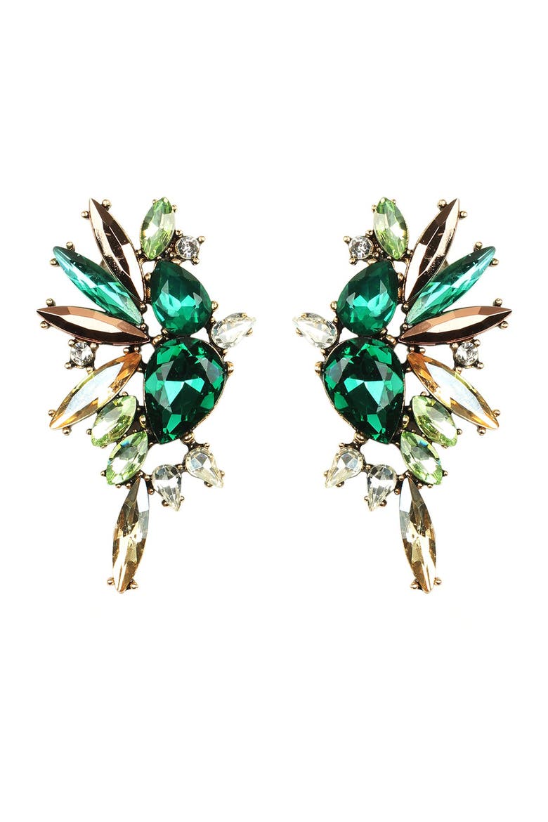 Art Gala Glass Crystal Earrings, Main, color, MULTICOLOR