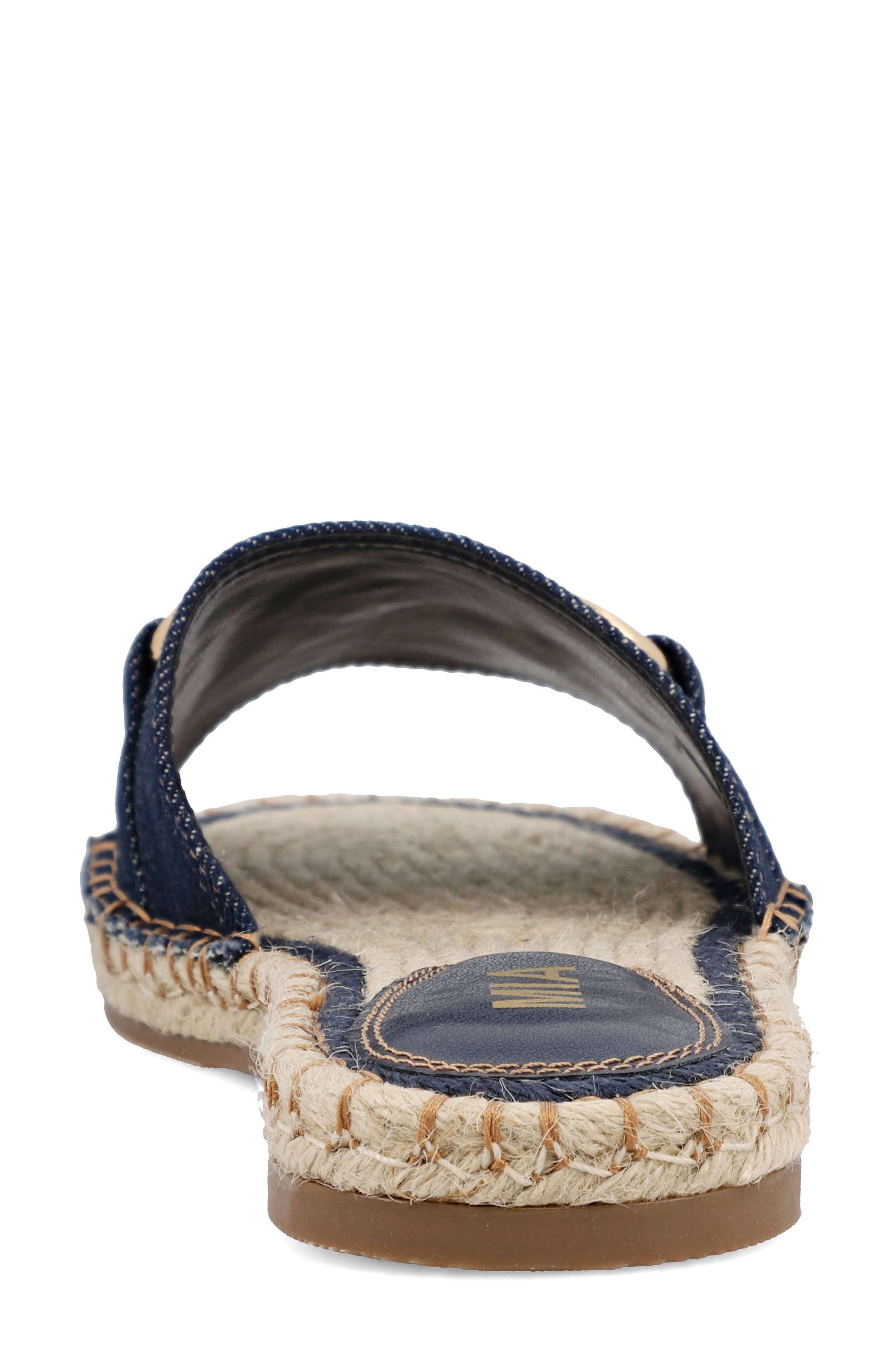 MIA Cadiz Espadrille Slide Sandal, Alternate, color, Navy Denim