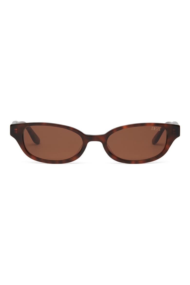 Gia Rectangular Gradient Sunglasses, Main, color, GIA FIERY TORTOISE / COGNAC