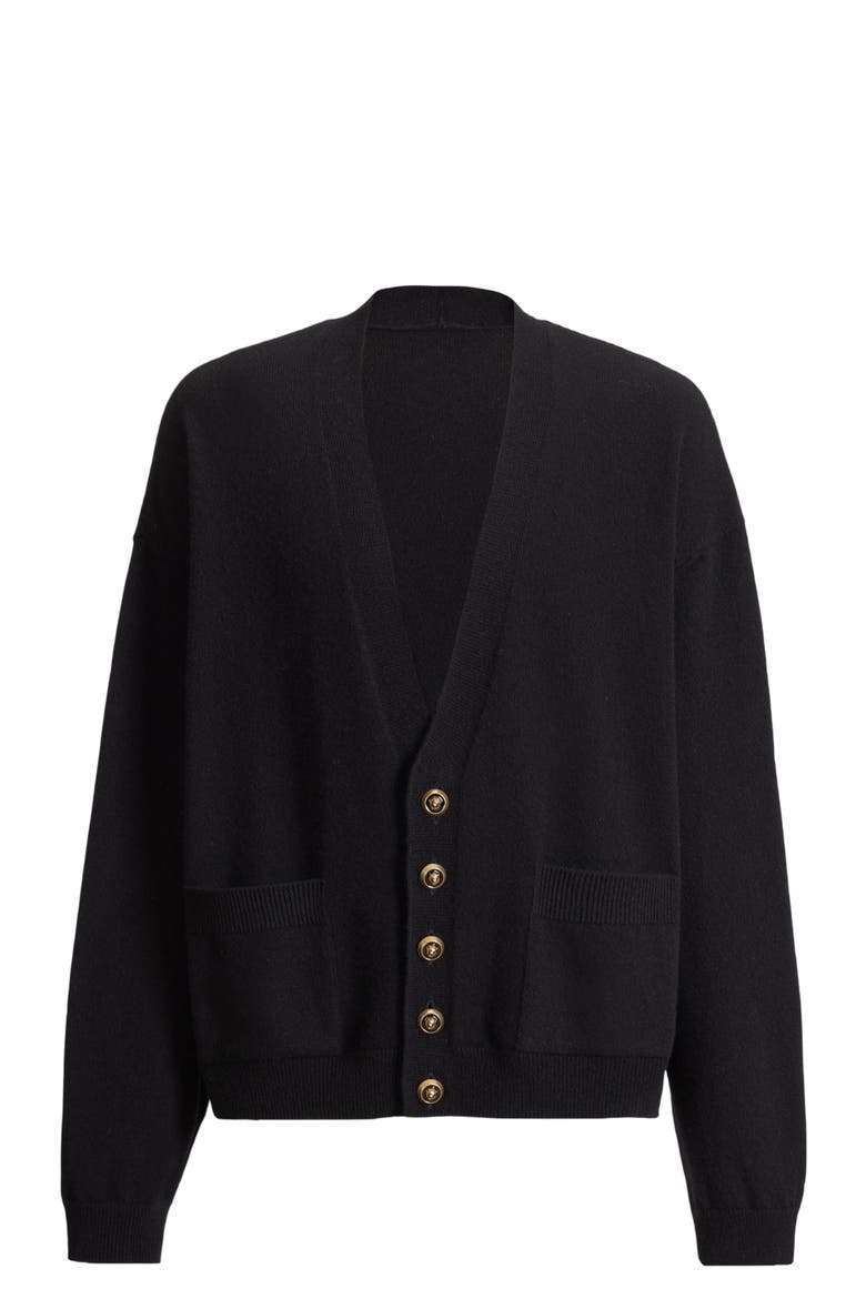 Eco-cashmere cardigan, Alternate, color, black