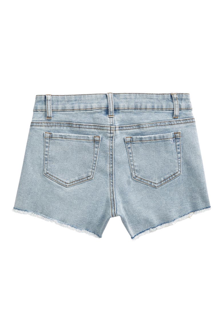 Kids' Distressed Denim Shorts, Alternate, color, INDIGO