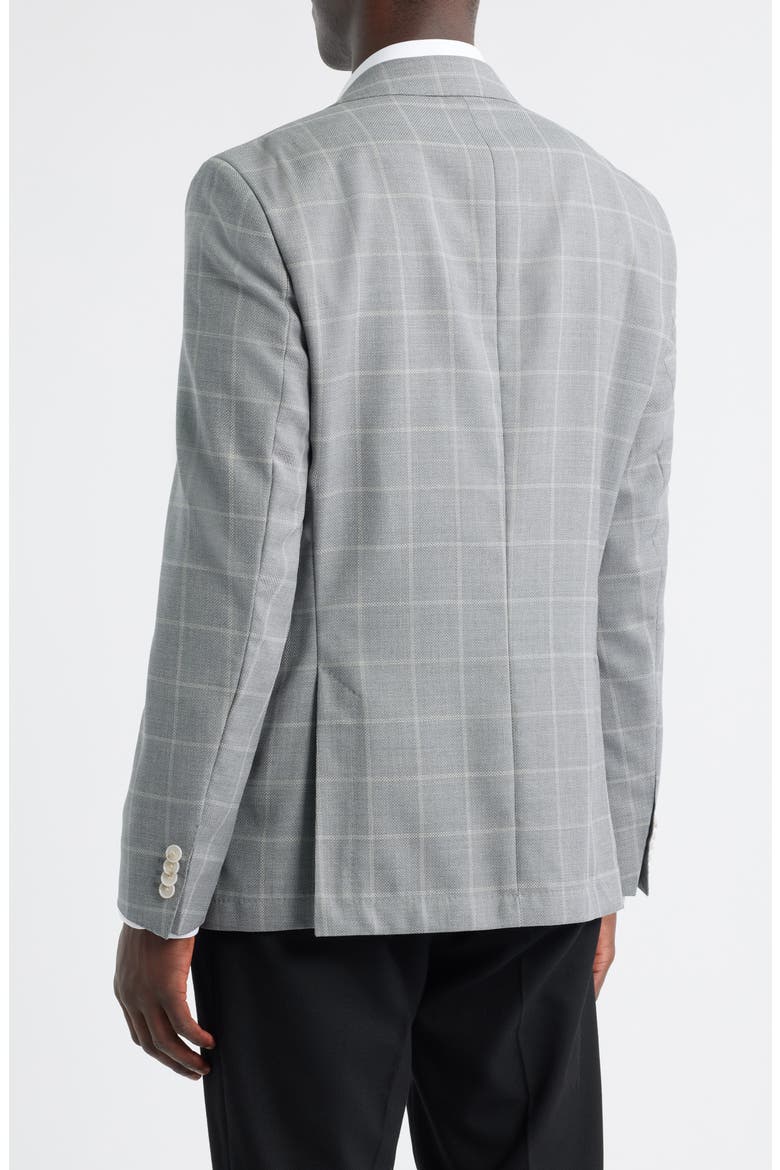 Hutson Check Virgin Wool Sport Coat, Alternate, color, SILVER