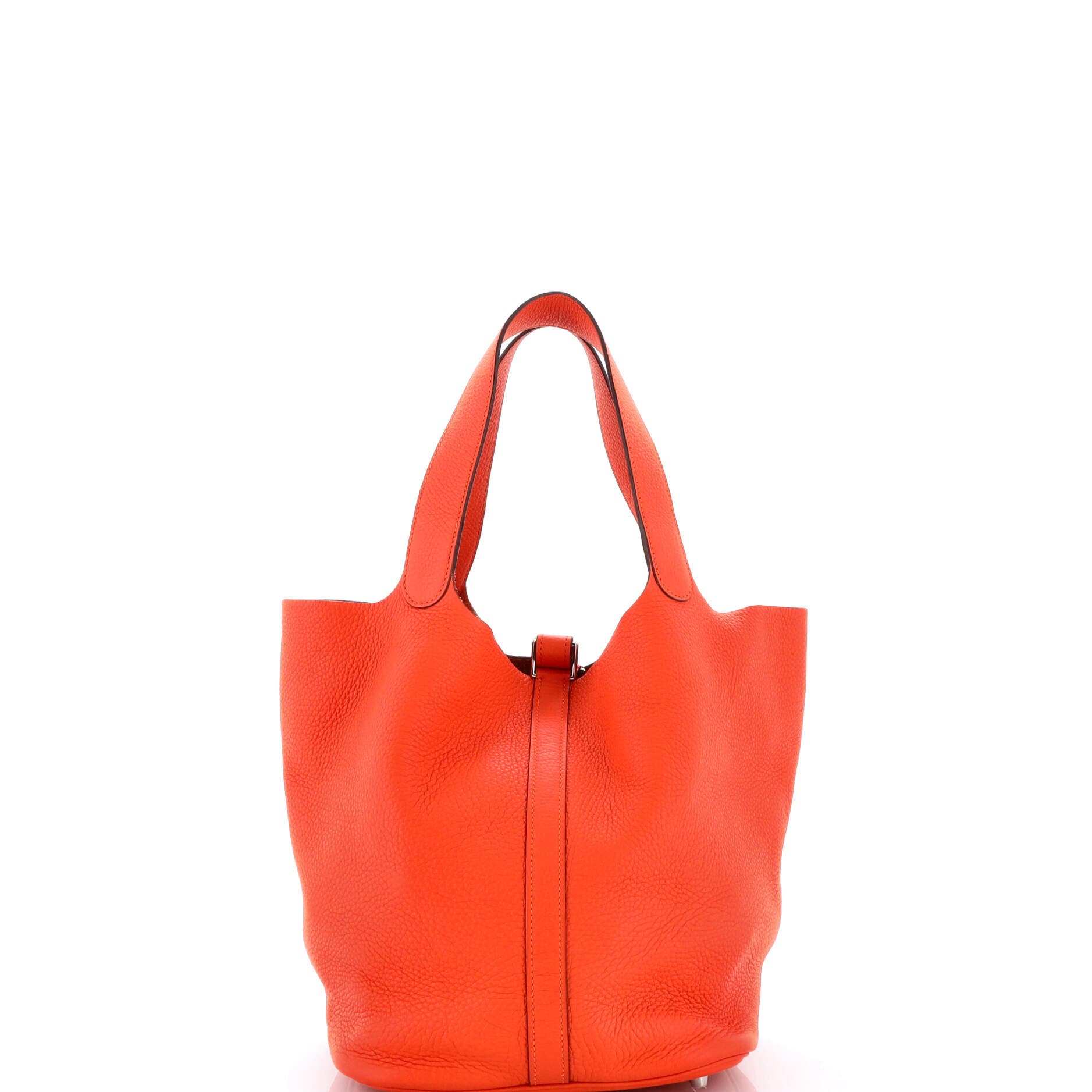 Pre-Owned Hermes Picotin Lock Bag Clemence GM, Alternate, color, Feu