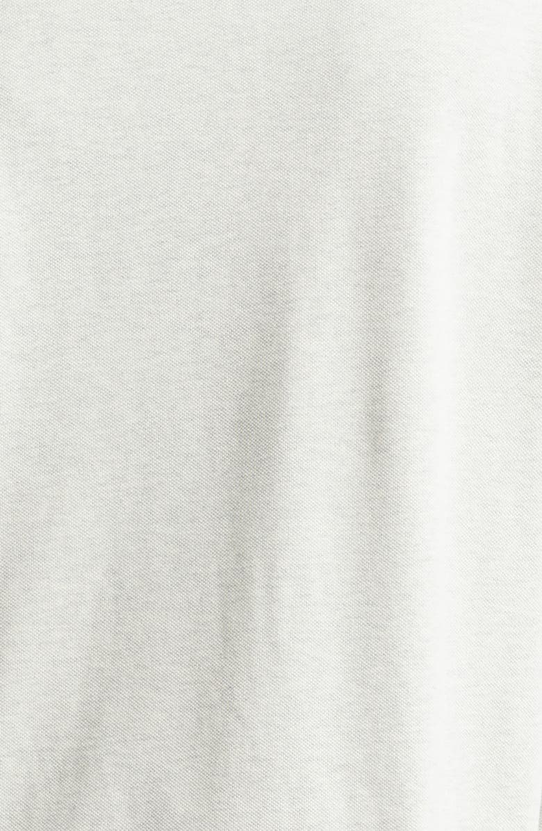 Noah Long Sleeve Cotton Piqué Polo, Alternate, color, Light Heather