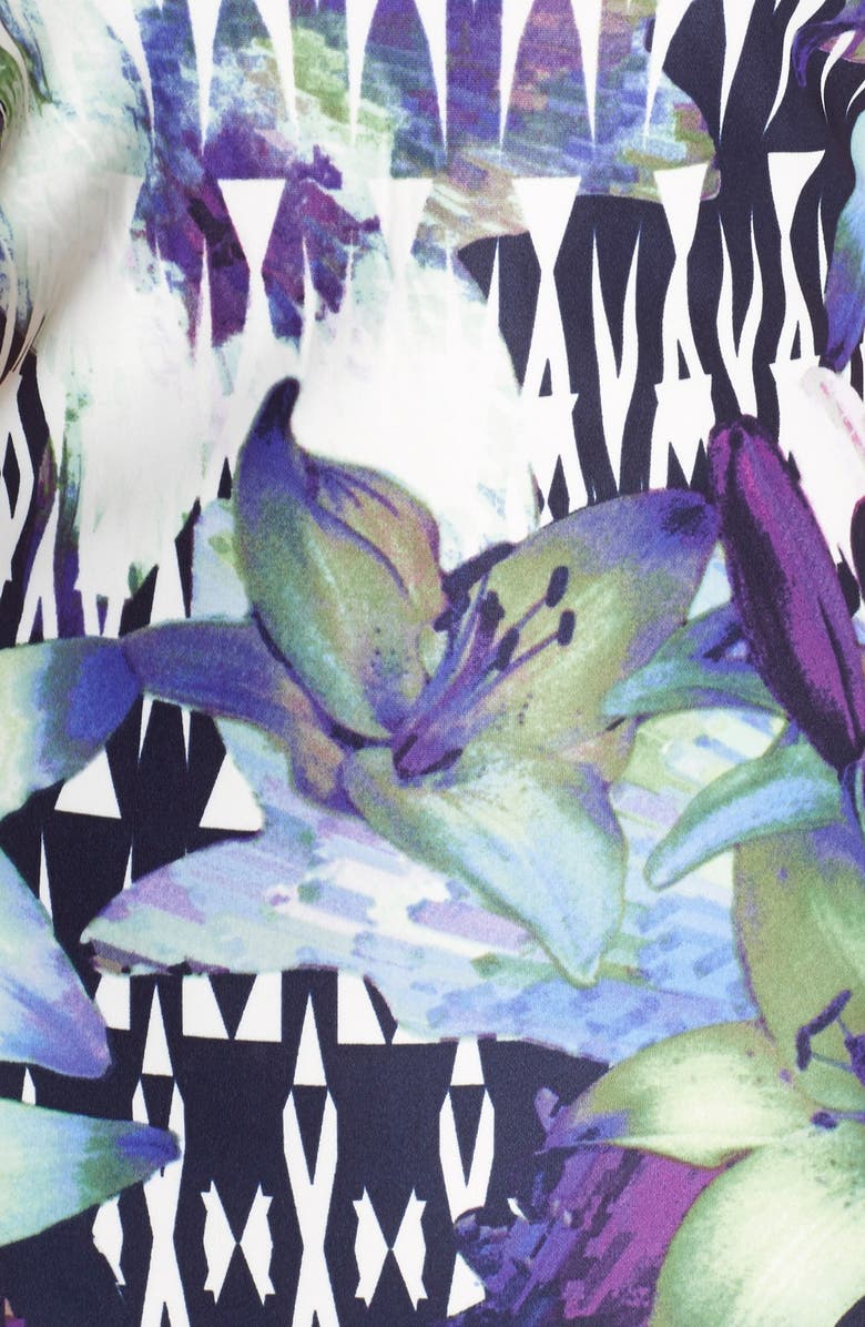 Vince Camuto Print Scuba Sheath Dress, Alternate, color,