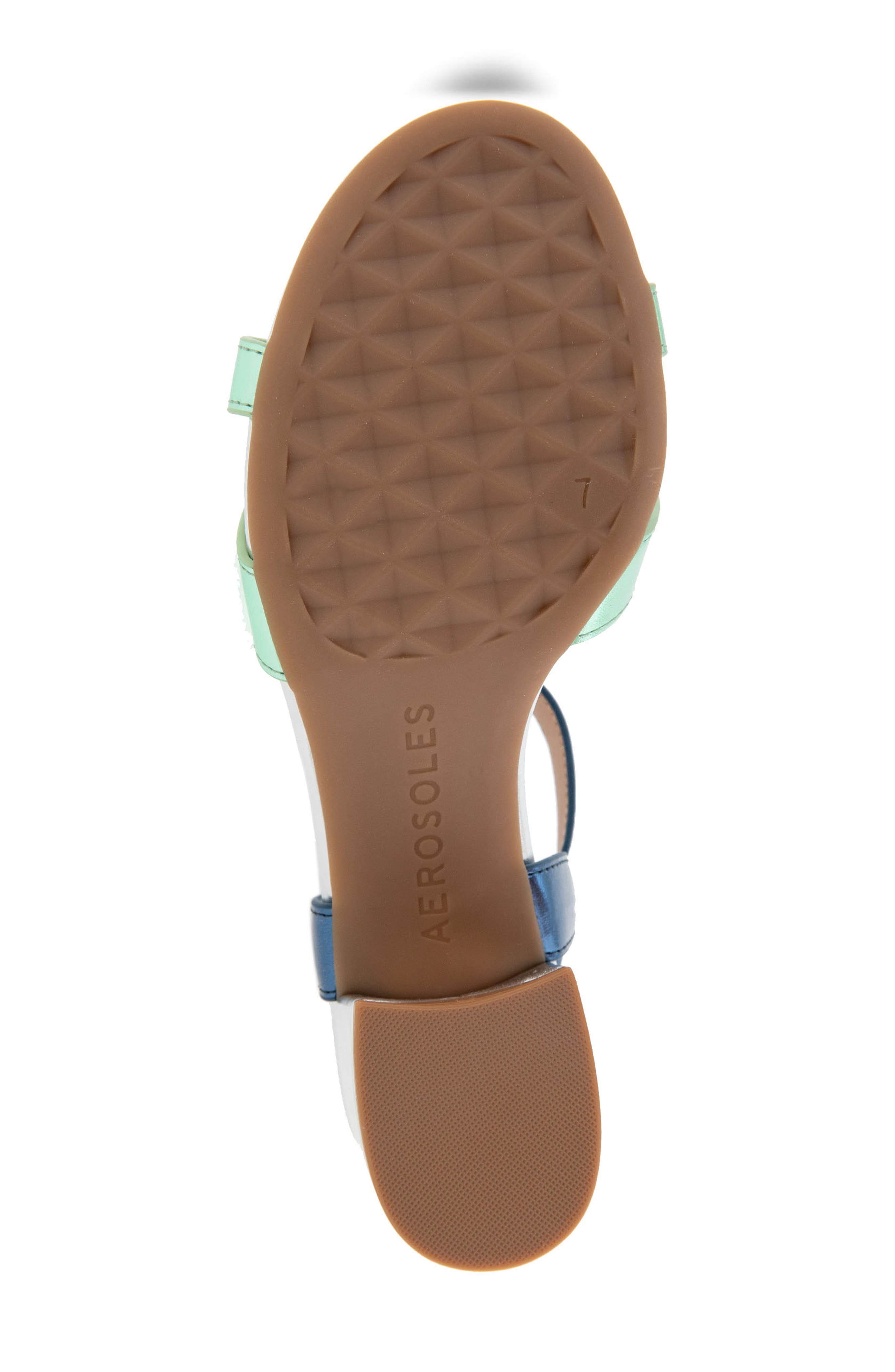 Aerosoles Cinzia Block Heel Sandal, Alternate, color, Metallic Multi Faux Leather