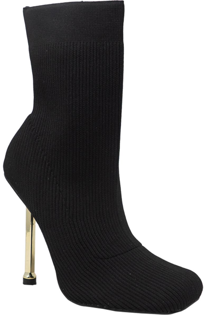 CHASE AND CHLOE Knit Stiletto Bootie, Main, color,