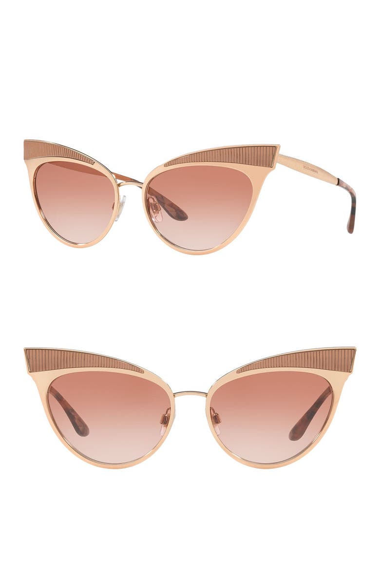 Dolce&Gabbana 57mm Cat Eye Sunglasses, Alternate, color, 