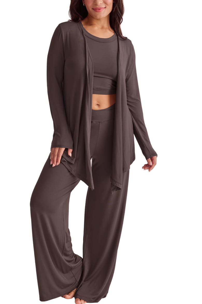 Wide Leg Lounge Pants, Alternate, color, ESPRESSO