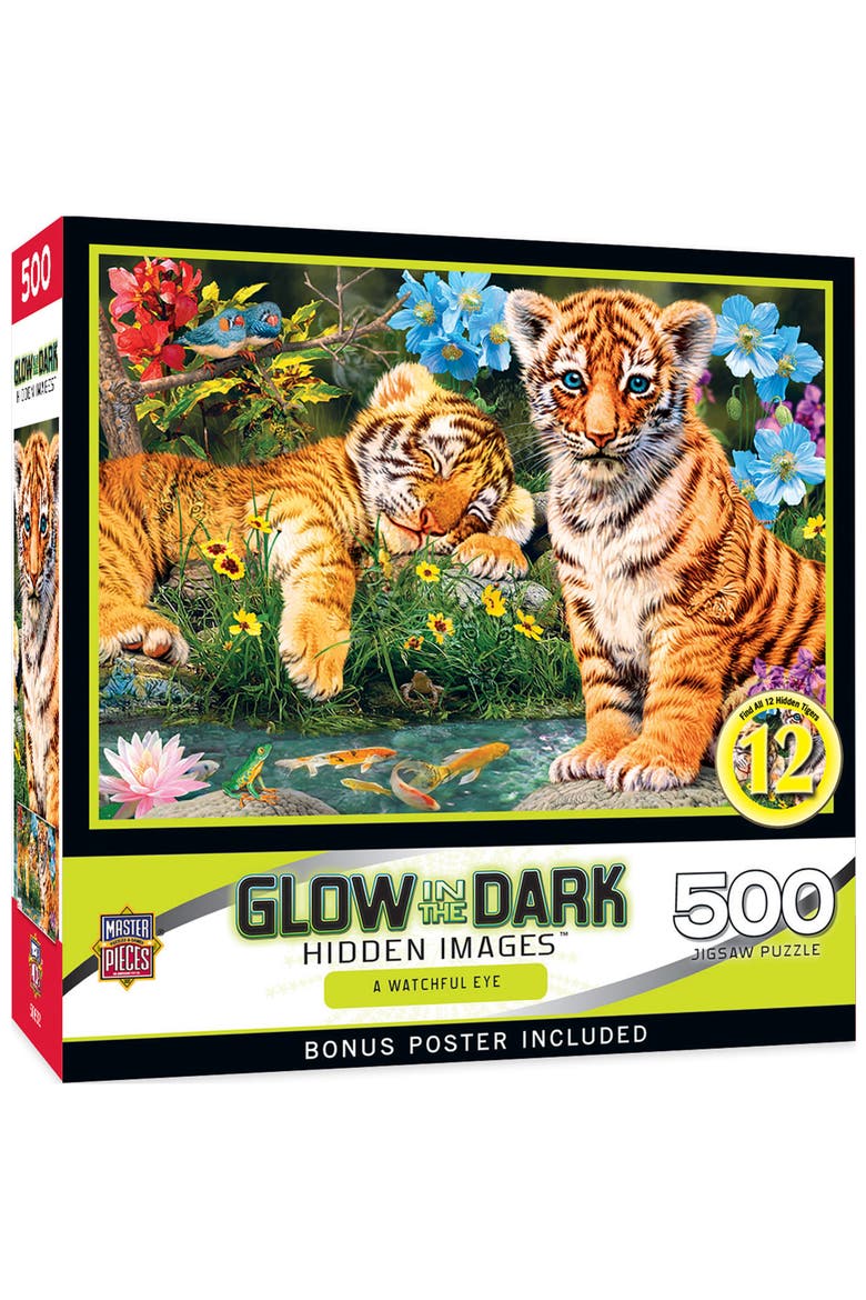 A Watchful Eye 500 Piece Jigsaw Puzzle, Main, color, Multicolor