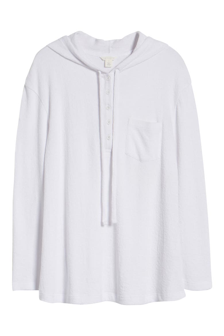 Hooded Knit Pullover, Alternate, color, WHITE