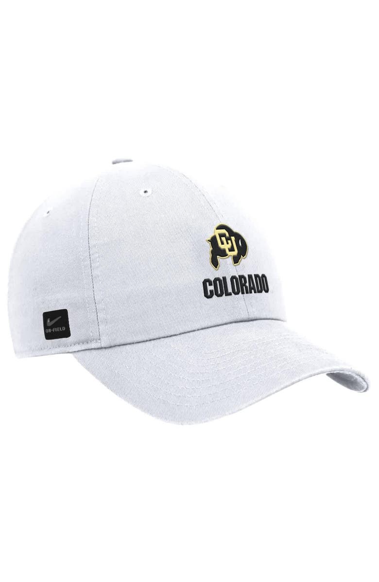 Nike Men's Nike White Colorado Buffaloes 2025 On-Field Club Adjustable Hat, Main, color, 
