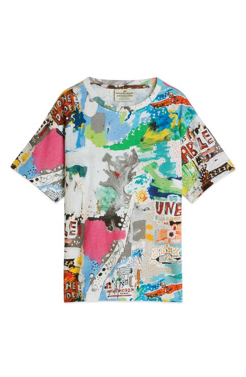 Kids' x Basquiat Print Cotton T-Shirt (Big Kid)