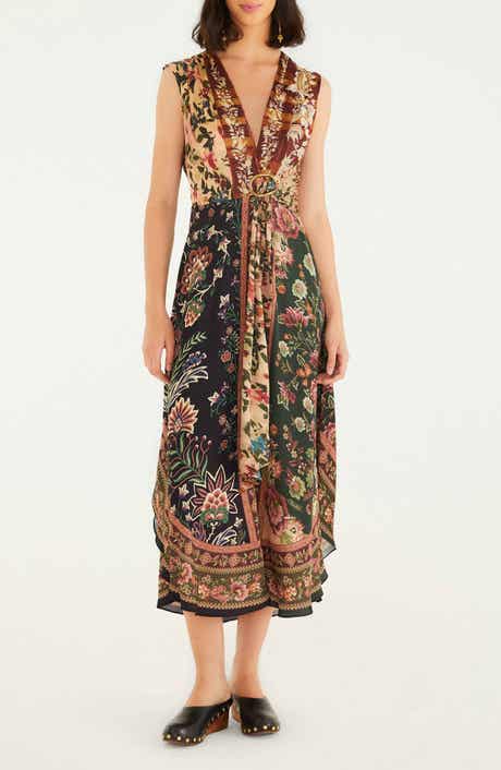 FARM Rio Winter Garden Mix Sleeveless Sundress