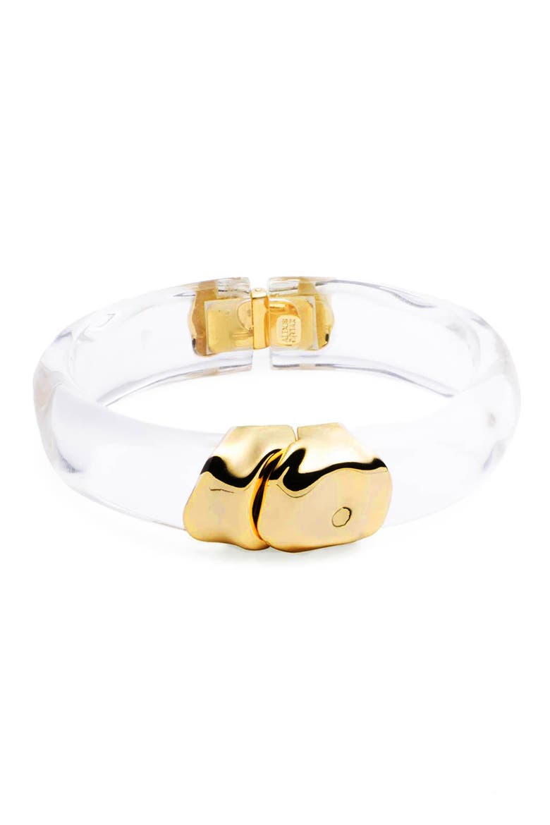 Molten Lucite® Hinge Bangle, Main, color, GOLD