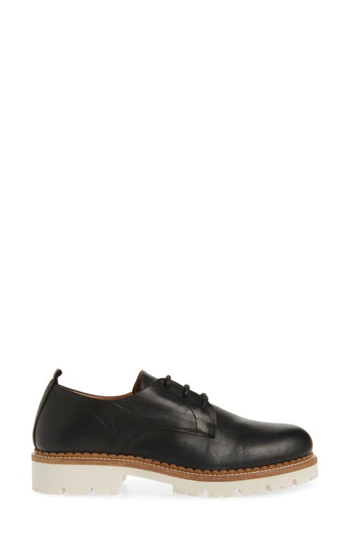 Miz Mooz Wren Derby In Black Vintage Oil