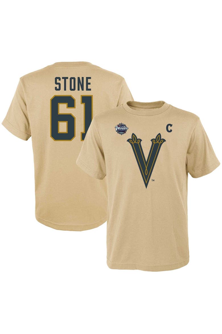 Youth Mark Stone Cream Vegas Golden Knights 2024 NHL Winter Classic Name & Number T-Shirt, Main, color, Cream