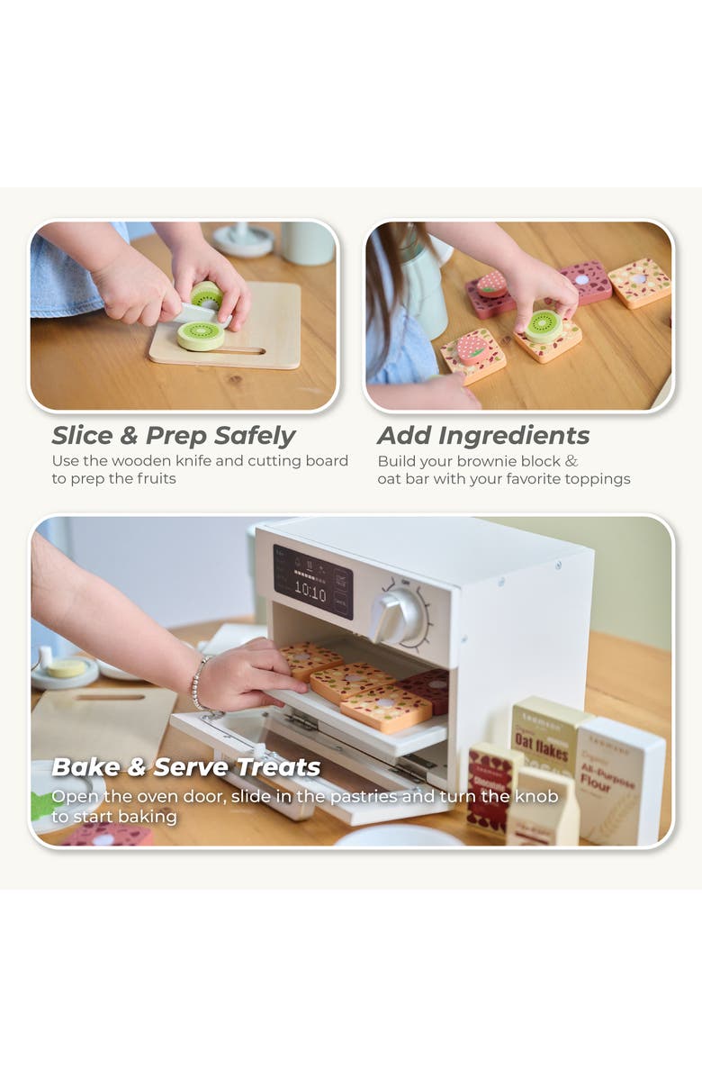 Teamson Kids Little Chef Santa Barbara Healthy Dessert Playset, Alternate, color, White