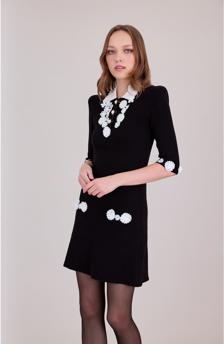 Anne Fontaine Kitty Dress, Alternate, color, Black