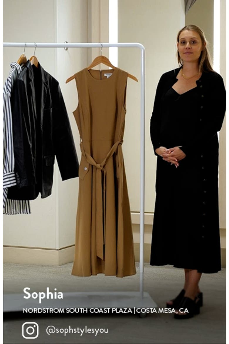 Tie Belt Fit & Flare Dress video