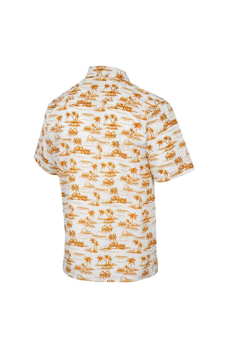 COLOSSEUM Men's Colosseum White Clemson Tigers Spontaneous is Romantic Camp Button-Up Shirt, Alternate, color, 