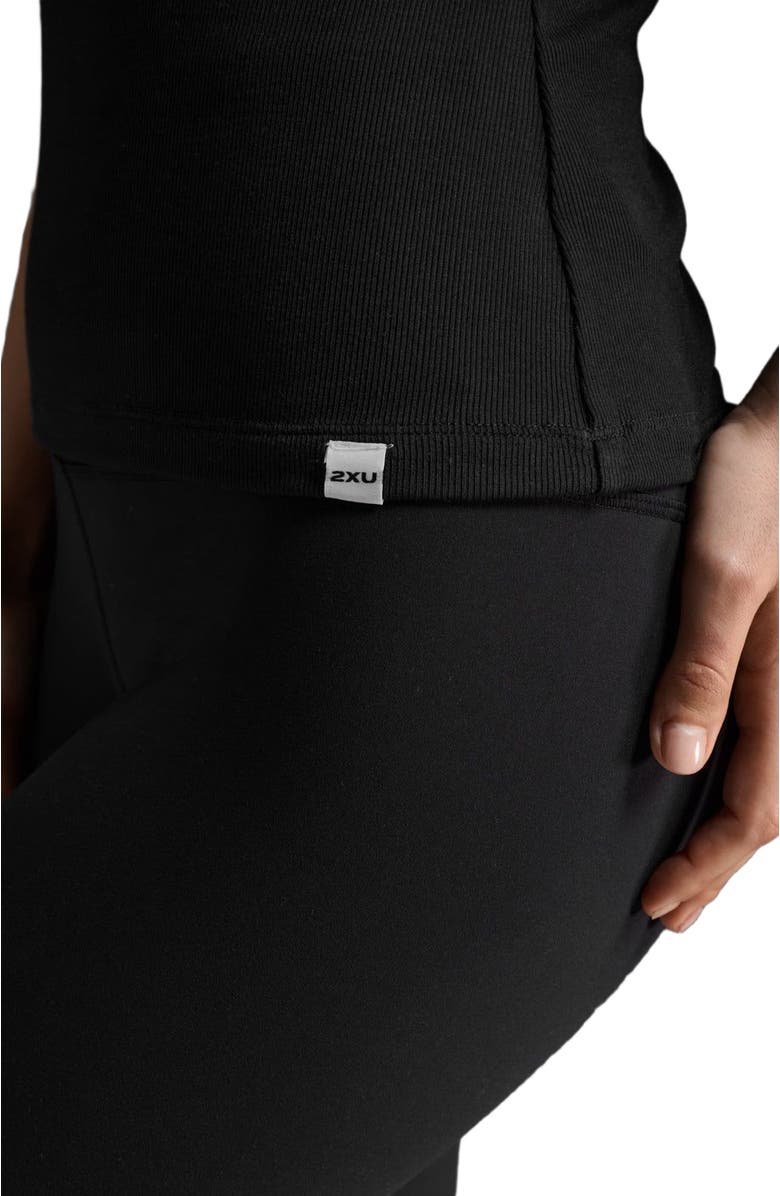 2XU Fluid Modal Rib Tank, Alternate, color, Black/White