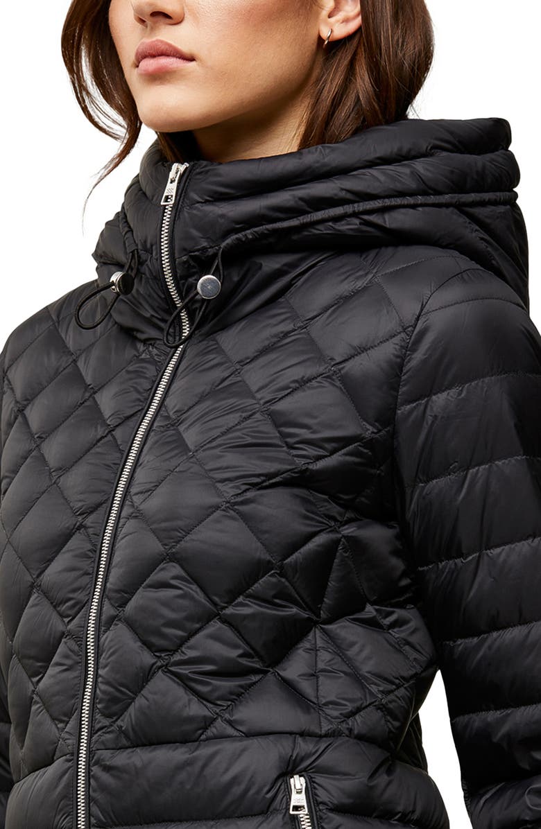 Soia & Kyo Alyssandra Down Water Repellent Lightweight A-Line Hooded Coat, Alternate, color,