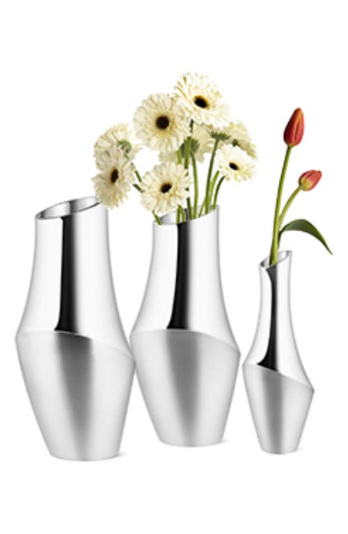 Nambe Symphony Bud Vase, 9" In Silver