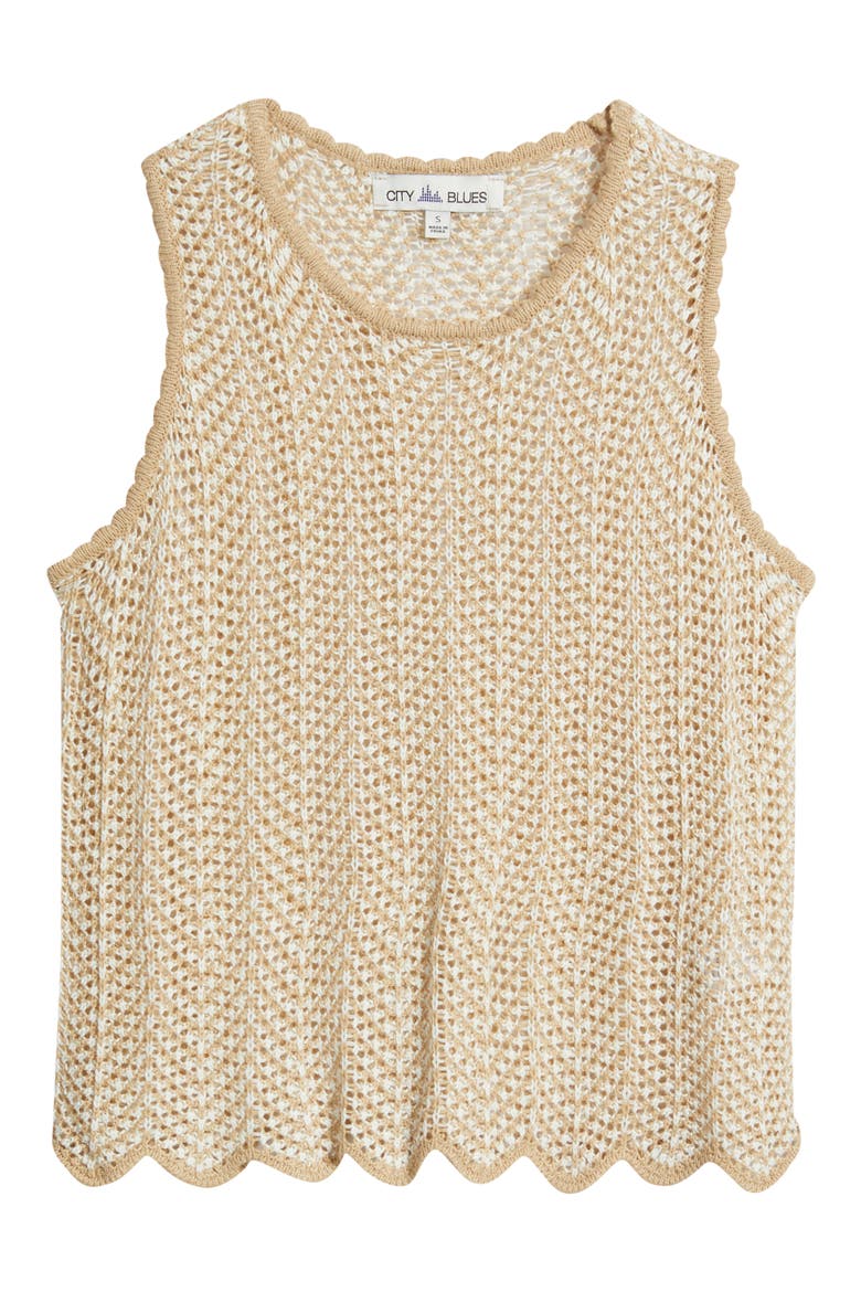 Open Stitch Sweater Tank, Alternate, color, JUTE