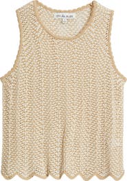CITY BLUES Open Stitch Sweater Tank